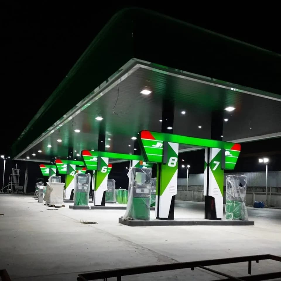 ติดตั้งระบบไฟฟ้าสื่อสารปั๊มน้ำมัน PT คลองหลวง ปทุมธานี